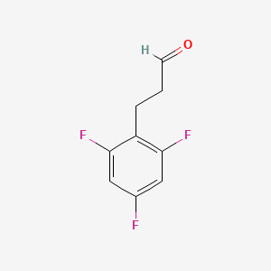 molecular formula C9H7F3O B1322625 3-(2,4,6-三氟苯基)丙醛 CAS No. 377084-11-2