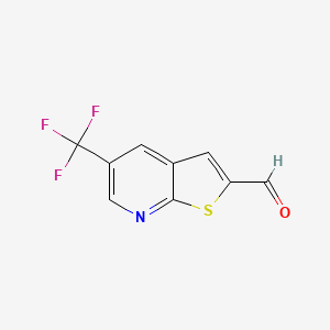 5-(Trifluoromethyl)thieno[2,3-b]pyridine-2-carbaldehyde