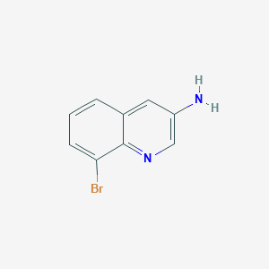 molecular formula C9H7BrN2 B1322627 8-溴喹啉-3-胺 CAS No. 347146-15-0
