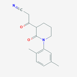 3-[1-(2,5-Dimethylphenyl)-2-oxopiperidin-3-yl]-3-oxopropanenitrile