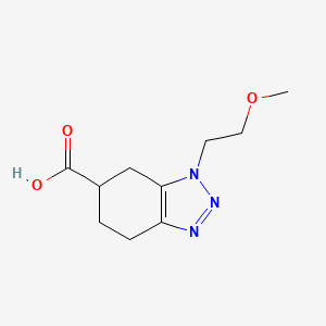 1-(2-Methoxyethyl)-4,5,6,7-tetrahydro-1H-1,2,3-benzotriazole-6-carboxylic acid