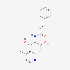 2-{[(Benzyloxy)carbonyl]amino}-3-hydroxy-3-(4-methylpyridin-3-yl)propanoic acid