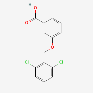 molecular formula C14H10Cl2O3 B1322637 3-[(2,6-二氯苄基)氧基]苯甲酸 CAS No. 938273-34-8