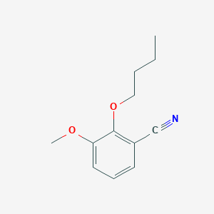 molecular formula C12H15NO2 B1322640 2-丁氧基-3-甲氧基苯甲腈 CAS No. 80364-97-2