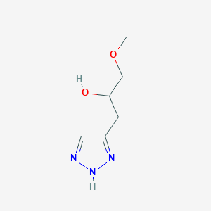 molecular formula C6H11N3O2 B13226404 1-Methoxy-3-(2H-1,2,3-triazol-4-yl)propan-2-ol 