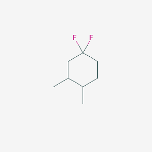 molecular formula C8H14F2 B13226408 1,1-Difluoro-3,4-dimethylcyclohexane 