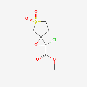 Methyl 2-chloro-6,6-dioxo-1-oxa-6lambda6-thiaspiro[2.4]heptane-2-carboxylate