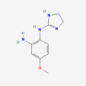 molecular formula C10H14N4O B13226465 N1-(4,5-Dihydro-1H-imidazol-2-yl)-4-methoxybenzene-1,2-diamine 