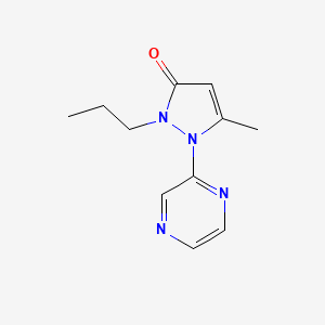 5-Methyl-2-propyl-1-(pyrazin-2-yl)-2,3-dihydro-1H-pyrazol-3-one