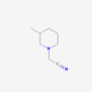 molecular formula C8H14N2 B1322651 2-(3-Metilpiperidino)acetonitrilo CAS No. 951905-03-6