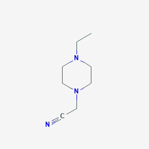 molecular formula C8H15N3 B1322653 2-(4-乙基哌嗪-1-基)乙腈 CAS No. 90206-22-7
