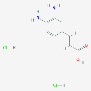 3-(3,4-Diaminophenyl)prop-2-enoic acid dihydrochloride