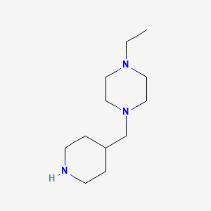 B1322655 1-Ethyl-4-(piperidin-4-ylmethyl)piperazine CAS No. 775288-25-0