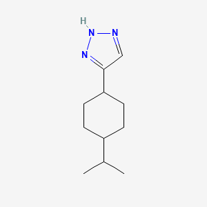 molecular formula C11H19N3 B13226591 4-[4-(Propan-2-yl)cyclohexyl]-2H-1,2,3-triazole 