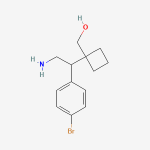 {1-[2-Amino-1-(4-bromophenyl)ethyl]cyclobutyl}methanol