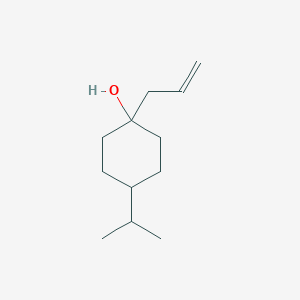 molecular formula C12H22O B13226634 1-(Prop-2-en-1-yl)-4-(propan-2-yl)cyclohexan-1-ol 