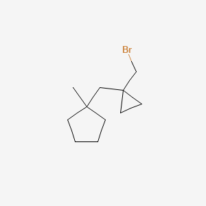 1-{[1-(Bromomethyl)cyclopropyl]methyl}-1-methylcyclopentane