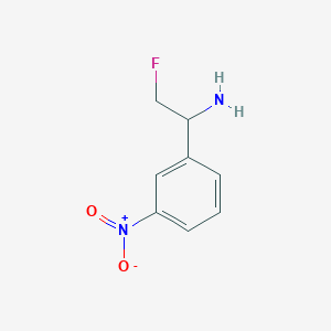 2-Fluoro-1-(3-nitrophenyl)ethan-1-amine