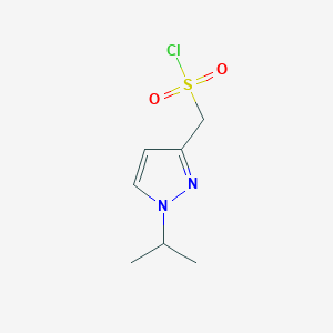 molecular formula C7H11ClN2O2S B13226690 (1-Isopropyl-1h-pyrazol-3-yl)methanesulfonyl chloride 