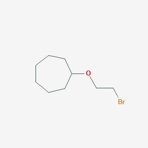 molecular formula C9H17BrO B13226719 (2-Bromoethoxy)cycloheptane 