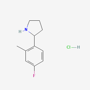 2-(4-Fluoro-2-methylphenyl)pyrrolidine hydrochloride