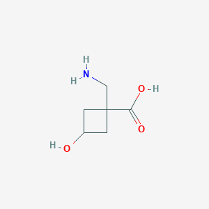 1-(Aminomethyl)-3-hydroxycyclobutane-1-carboxylic acid