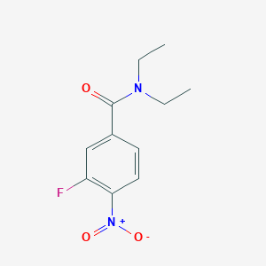 molecular formula C11H13FN2O3 B1322674 N,N-Diethyl-3-fluoro-4-nitrobenzamide CAS No. 474020-75-2