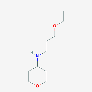 molecular formula C10H21NO2 B13226805 N-(3-ethoxypropyl)oxan-4-amine 