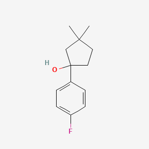 1-(4-Fluorophenyl)-3,3-dimethylcyclopentan-1-OL