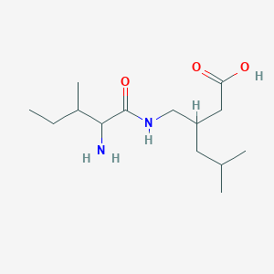 3-[(2-Amino-3-methylpentanamido)methyl]-5-methylhexanoic acid