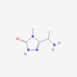 3-(1-aminoethyl)-4-methyl-4,5-dihydro-1H-1,2,4-triazol-5-one