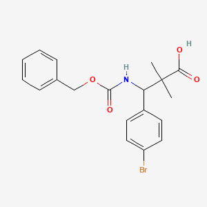 3-{[(Benzyloxy)carbonyl]amino}-3-(4-bromophenyl)-2,2-dimethylpropanoic acid