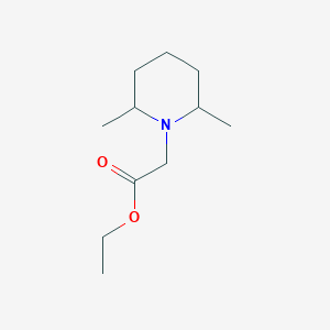 molecular formula C11H21NO2 B1322686 Ethyl (2,6-dimethylpiperidin-1-yl)acetate CAS No. 91370-59-1