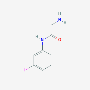 molecular formula C8H9IN2O B13226889 2-amino-N-(3-iodophenyl)acetamide 