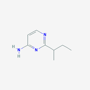 molecular formula C8H13N3 B13226919 2-(Butan-2-yl)pyrimidin-4-amine 