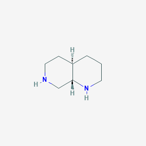molecular formula C8H16N2 B1322692 1,7-Naphthyridine, decahydro-, trans- CAS No. 13623-82-0