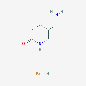 5-(Aminomethyl)piperidin-2-one hydrobromide