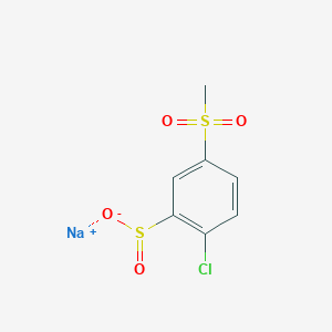 Sodium 2-chloro-5-methanesulfonylbenzene-1-sulfinate