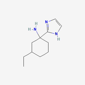 3-Ethyl-1-(1H-imidazol-2-yl)cyclohexan-1-amine