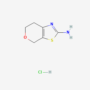molecular formula C6H9ClN2OS B1322698 6,7-dihydro-4H-pyrano[4,3-d]thiazol-2-amine hydrochloride CAS No. 623931-31-7