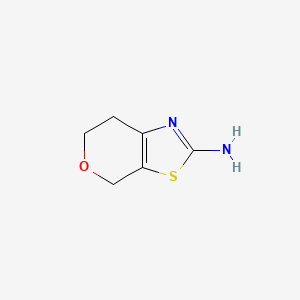 molecular formula C6H8N2OS B1322699 6,7-dihydro-4H-pyrano[4,3-d]thiazol-2-amine CAS No. 259810-12-3