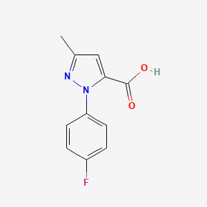 molecular formula C11H9FN2O2 B1322705 1-(4-Fluorophenyl)-3-methyl-1H-pyrazole-5-carboxylic acid CAS No. 288251-65-0