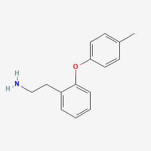 2-[2-(4-Methylphenoxy)phenyl]ethan-1-amine