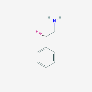 molecular formula C8H10FN B13227080 (2S)-2-Fluoro-2-phenylethan-1-amine CAS No. 127708-39-8