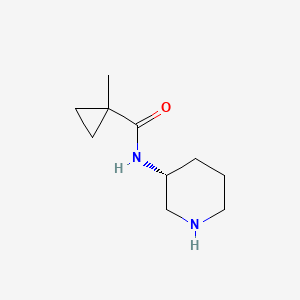 molecular formula C10H18N2O B13227115 1-methyl-N-[(3R)-piperidin-3-yl]cyclopropane-1-carboxamide 