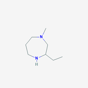 molecular formula C8H18N2 B13227117 3-Ethyl-1-methyl-1,4-diazepane 