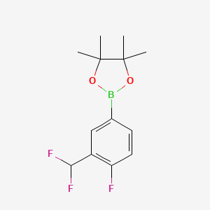 B1322718 2-(3-(Difluoromethyl)-4-fluorophenyl)-4,4,5,5-tetramethyl-1,3,2-dioxaborolane CAS No. 445303-65-1