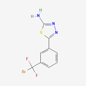 5-[3-(Bromodifluoromethyl)phenyl]-1,3,4-thiadiazol-2-amine