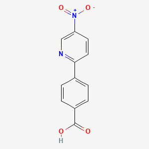molecular formula C12H8N2O4 B1322722 4-(5-Nitropyridin-2-yl)benzoic acid CAS No. 223127-49-9