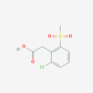 2-(2-Chloro-6-methanesulfonylphenyl)acetic acid